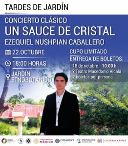 Anuncia Seculta concierto clásico para la tercera función de Tardes de Jardín